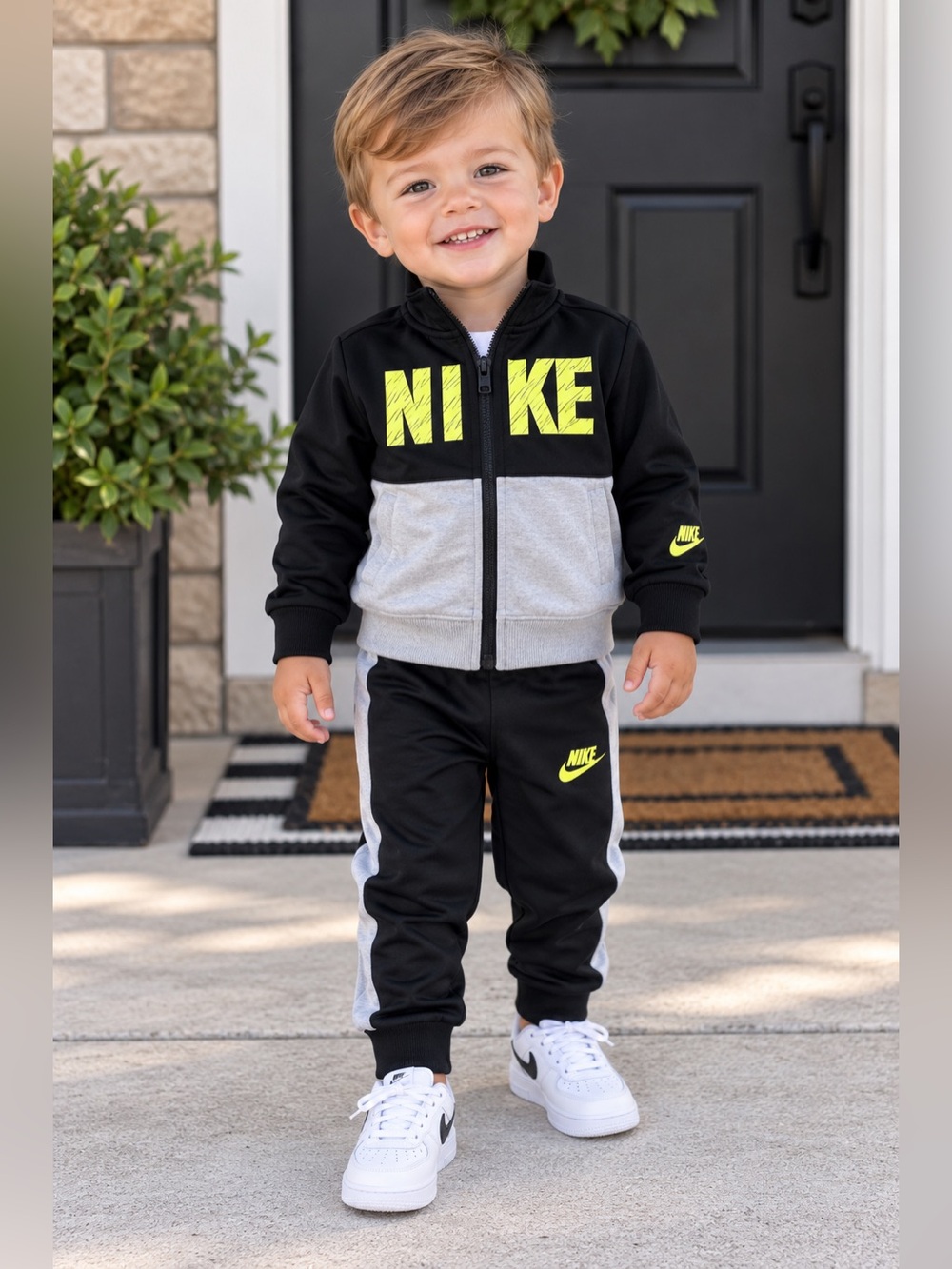 Nike Boys 2 Piece Track Jacket & Jogger Pants Set Boys Size 18 Months NWT